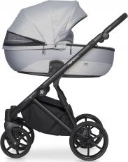 Детская коляска 2 в 1 Riko Nano Pro 05 Plum (бордовая кожа – бордовая ткань)